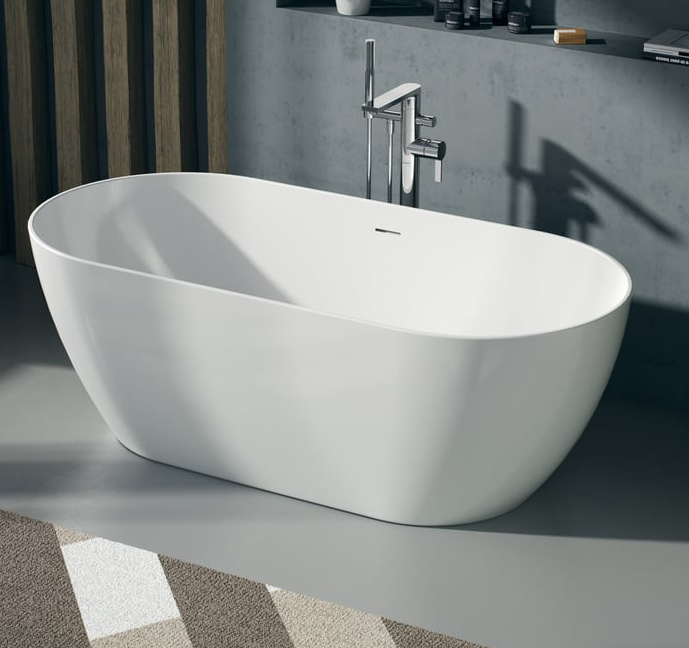 1 Stk Duravit DuraKanto Badewanne weiß, L: 160 B: 75 H: 46,5 cm, freistehend Art-Nr 700560000000000