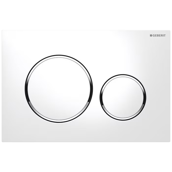 Geberit Sigma20 Betätigungsplatte Square weiß matt