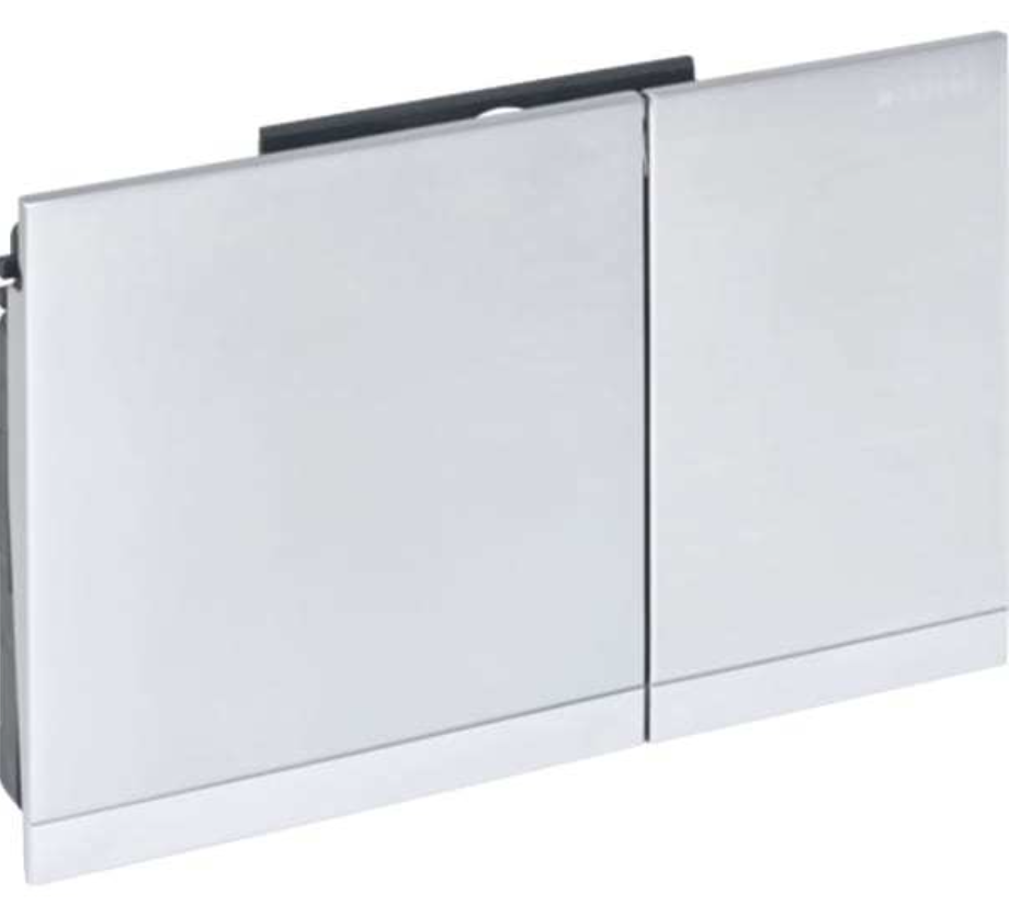 Geberit Betätigungsplatte Sigma60 chrom gebürstet 2 Mengen Spülung Art Nr GE115640GH1