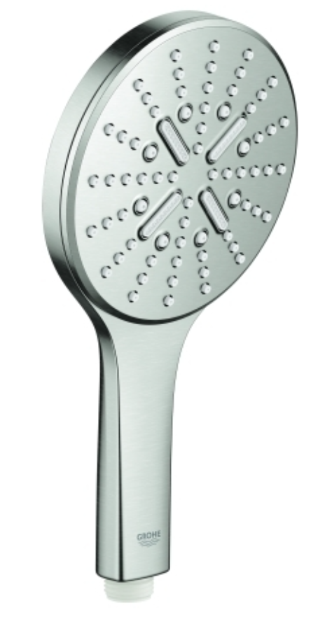 Grohe Rainshower SmartActive Handbrause 3 Strahlarten EcoJoy supersteel Art Nr 26574DC0