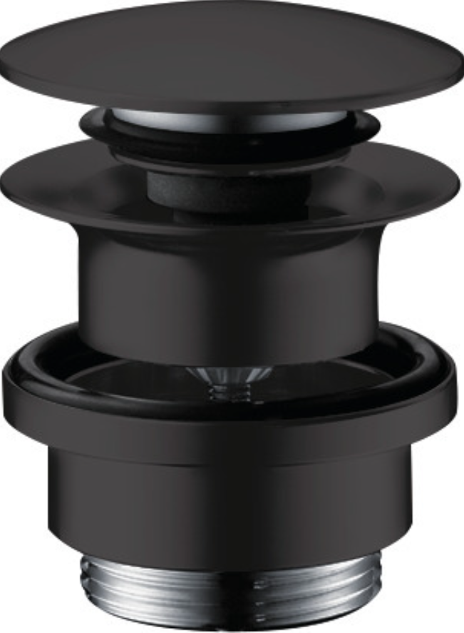 hansgrohe Ablaufgarnitur Push-Open matt schwarz 50100670