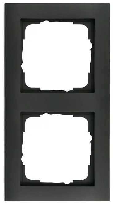 1 Stk Gira E2 Abdeckrahmen 021223 Anthrazit, 2 fach, Kunststoff Art-Nr 12256618