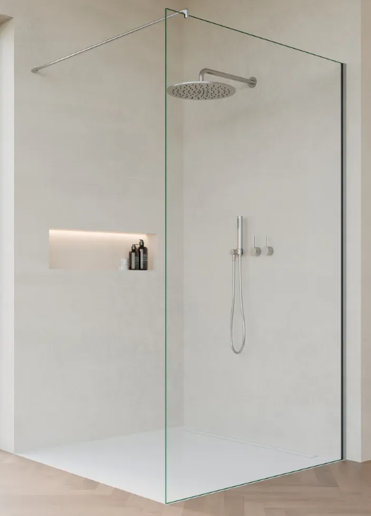 1x Walk In Dusche Nach Maß Klarglas Glasart: Klar | Glasstärke in mm: 8 | Glasbreite in cm eingeben: 80 cm | Glashöhe in cm eingeben: 240 cm | SOGLAS Nano Glasversiegelung: Ja | Beschlagfarbe: Edelstahloptik Artikelnummer: S51060000 Maßanfertigung Breite bis 90 cm (Beispielrechung für 80cm Breite)