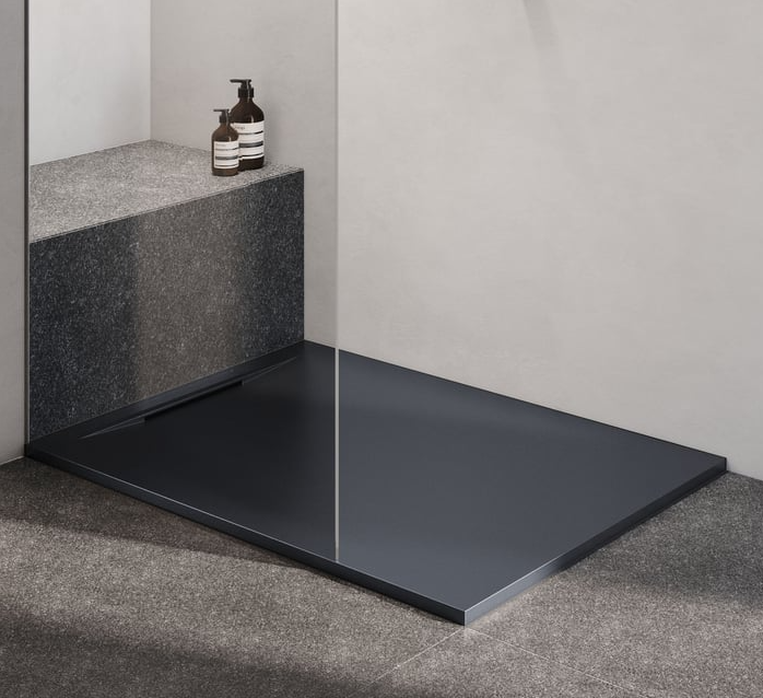 1 Stk LAUFEN CADA Rechteck Duschwanne mit Gelcoat, mit rutschhemmender Oberfläche, anthrazit, Material: Mineralwerkstoff, Farbe: anthrazit, Beschichtung: mit Gelcoat, Länge: 160, Breite: 100, Rutschhemmung: mit rutschhemmender Oberfläche, Träger: ohne Träger Art- Nr H211CD50780001