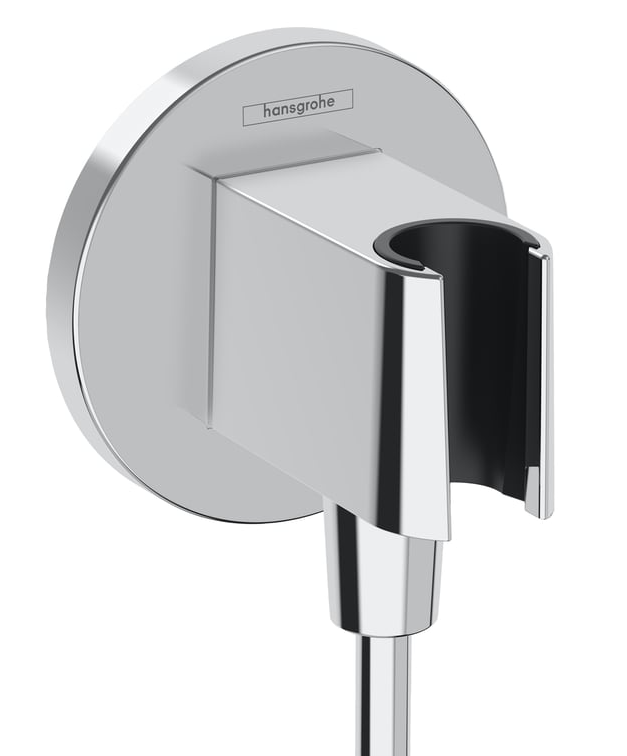 1 Stk hansgrohe Fixfit Porter S Brausehalter mit Schlauchanschluss chrom, Material: Kunststoff, Farbe: schwarz matt Art-Nr 26888670