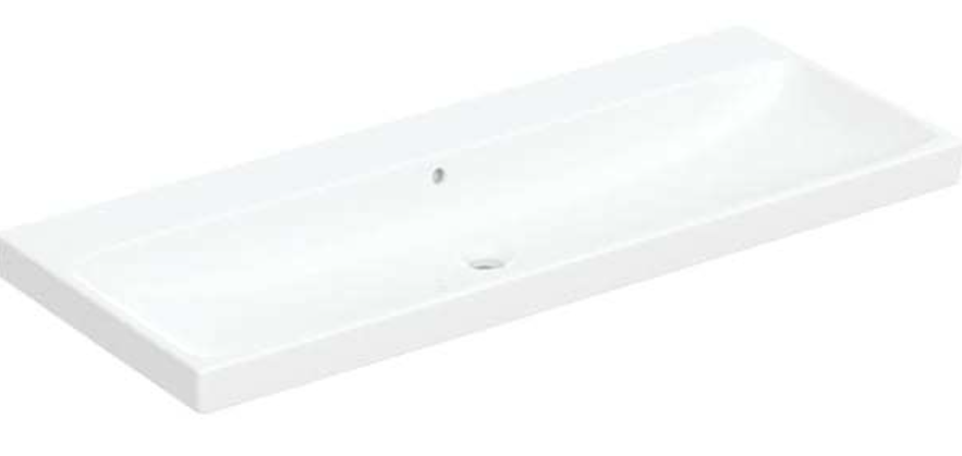 CA120OHT Caluna WT 120x48,5cm o. Hahnloch, m. Ül., weiß / KeraTect GE GEBERIT