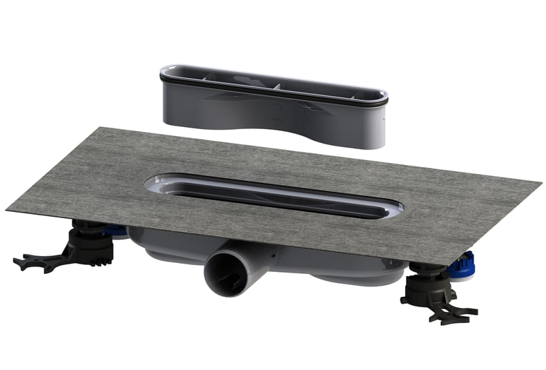 Kaldewei FLOWDRAIN HORIZONTAL FLAT Ablaufgarnitur Duschrinne Länge 32 cm, Breite 9,4 cm Art-Nr 687744810000