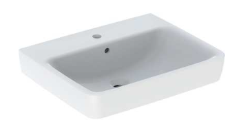 Waschtisch Renova Plan 60x48cm m. Hl. m. Ül. weiss Geberit