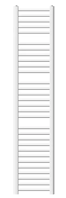 LuxeBath Badheizkörper Design 
Handtuchheizkörper Handtuchwärmer Seitenanschluss 
gerade 470 W B x H: 30 x 180 cm, Weiß Art-Nr 
MP-000010035